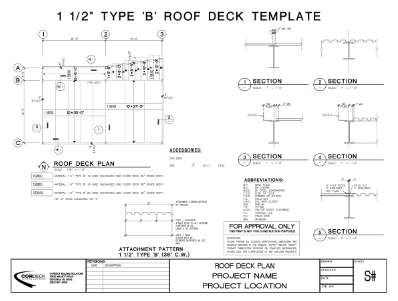 Cordeck Roof Deck Detailing Sample